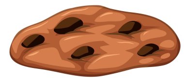 Çerez tatlı tatlı beyaz artalanları üzerinde izole