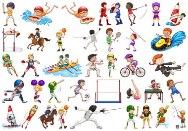 Çocuklar tarafından spor faaliyetleri, kızlar, çocuklar, izole sporcular