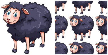 Beyaz üzerinde yalıtılmış Dikişsiz tasarım deseni