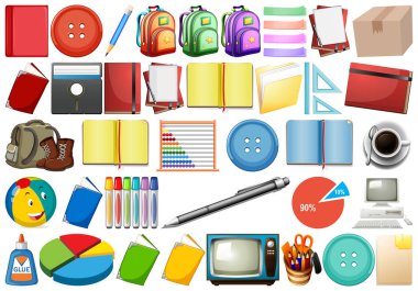 Ofis, ev, oyuncaklar ve spor, ekipman büyük se izole