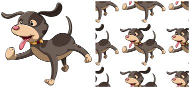 Beyaz üzerinde yalıtılmış Dikişsiz tasarım deseni