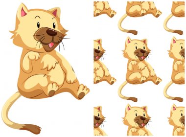 Beyaz üzerinde yalıtılmış Dikişsiz tasarım deseni