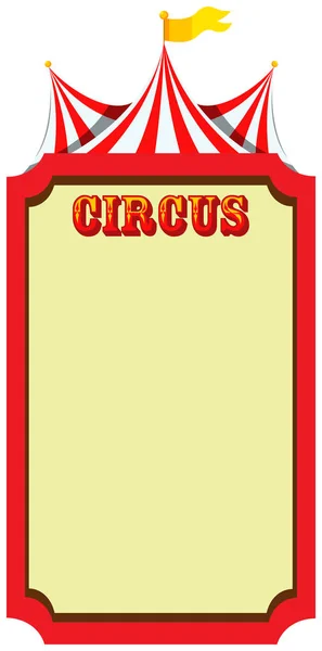 Circus, kermis, themasjabloon pretpark — Stockvector