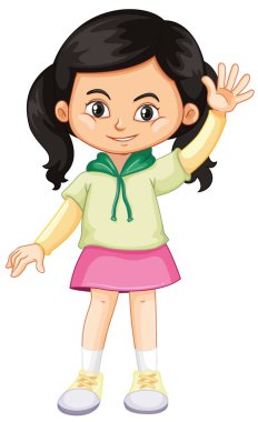 Beyaz arka planda izole sevimli mutlu gülümseyen çocuk