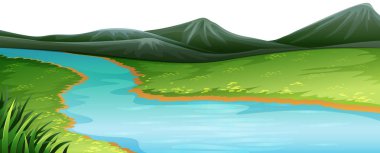 Doğal çevre peyzaj sahne