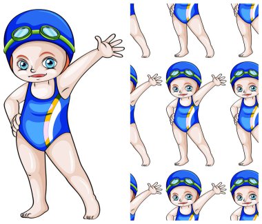 Beyaz üzerinde yalıtılmış Dikişsiz tasarım deseni