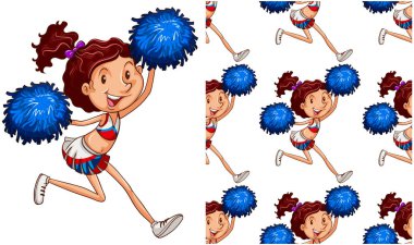 Beyaz üzerinde yalıtılmış Dikişsiz tasarım deseni