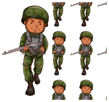 Beyaz üzerinde yalıtılmış Dikişsiz tasarım deseni