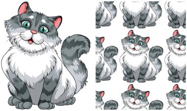 Beyaz üzerinde yalıtılmış Dikişsiz tasarım deseni