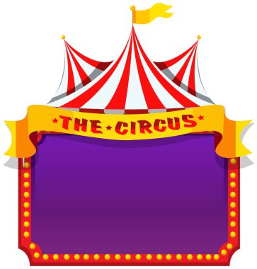 Sirk, eğlence fuarı, lunapark tema şablonu