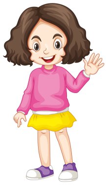 Beyaz arka planda izole sevimli mutlu gülümseyen çocuk