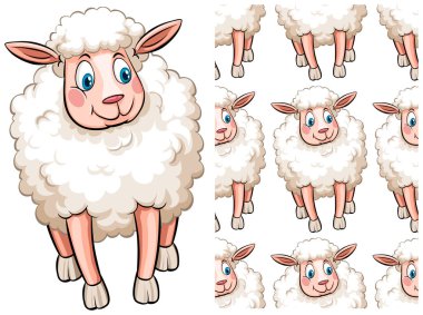 Beyaz üzerinde yalıtılmış Dikişsiz tasarım deseni