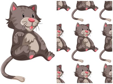 Beyaz üzerinde yalıtılmış Dikişsiz tasarım deseni