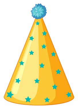 Party hat isolated on white background clipart