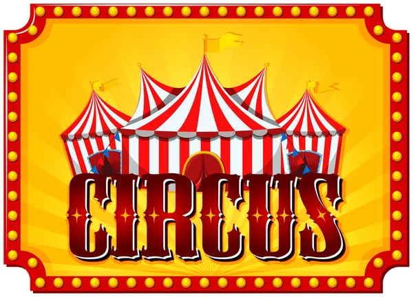 Circus, διασκέδαση δίκαιη, λούνα παρκ πρότυπο θέμα — Διανυσματικό Αρχείο