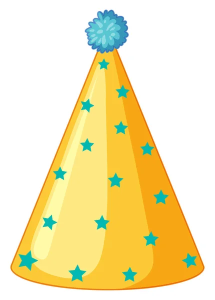 Party Hat elszigetelt fehér háttér — Stock Vector