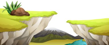 Doğal çevre peyzaj sahne