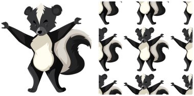 Beyaz üzerinde yalıtılmış Dikişsiz tasarım deseni