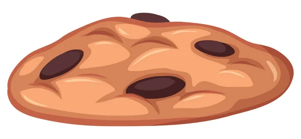 饼干甜甜甜点隔离在白色背面 — 图库矢量图片