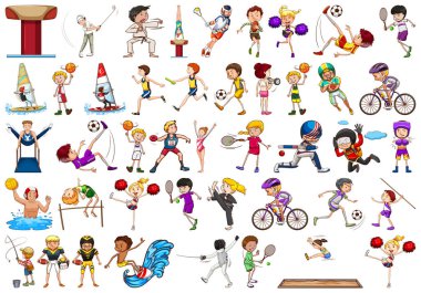 Çocuklar tarafından spor faaliyetleri, kızlar, çocuklar, izole sporcular