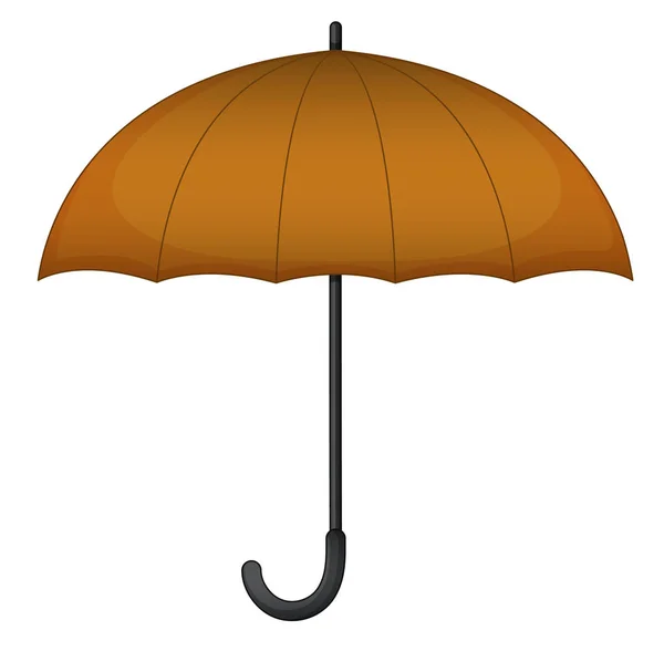 Guarda-chuva marrom sem gráfico — Vetor de Stock