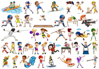Çocuklar tarafından spor faaliyetleri, kızlar, çocuklar, izole sporcular