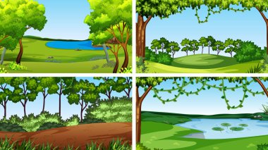 Doğa ayarında sahneler kümesi