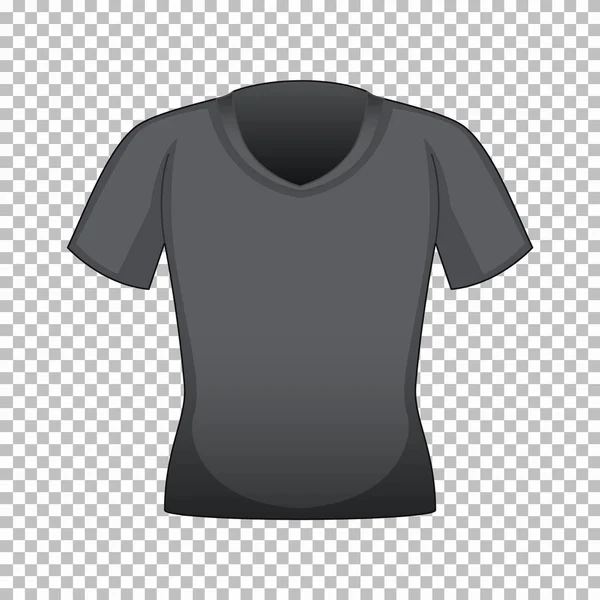 Černé tričko bez grafiky — Stockový vektor