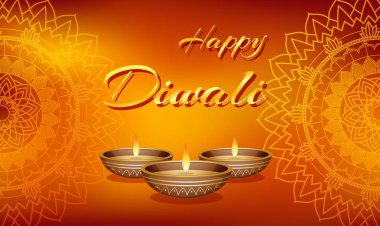 Diwali festivali poster tasarımı