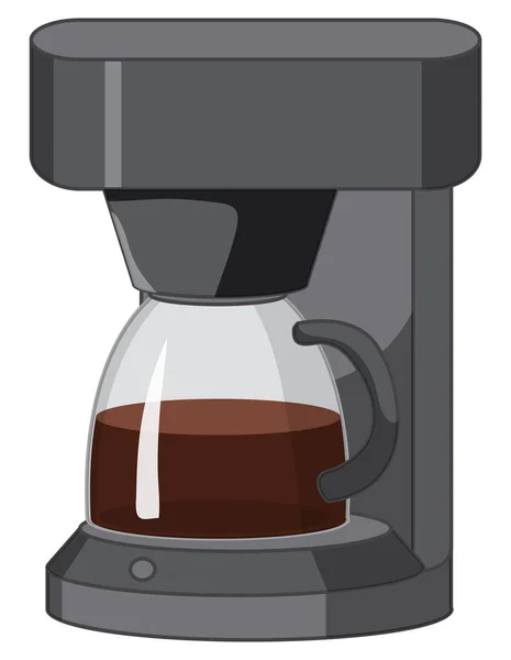 Kaffeemaschine Auf Weißem Hintergrund Illustration — Stockvektor