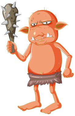 Çizgi film karakterinde portakal renkli goblin ya da trol avlama aracı