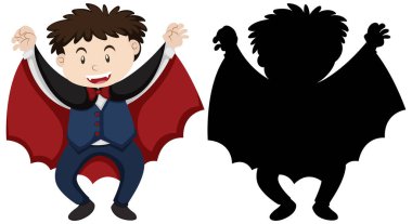 Renkli, ana hatlı ve siluetli resimli çocuk.