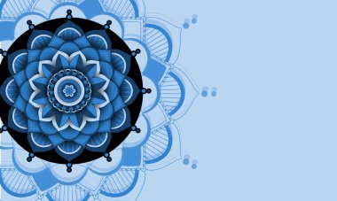 Güzel renk mandala arkaplan illüstrasyonu