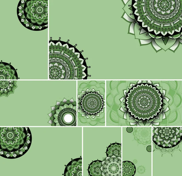 Beautiful Mandala Design Background Illustration — Stock Vector