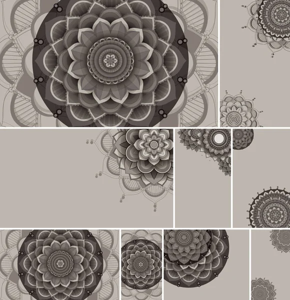 Bello Colore Mandala Sfondo Illustrazione — Vettoriale Stock