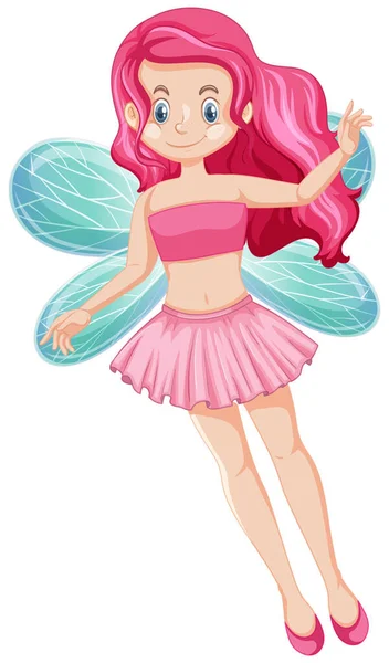 Cute Fairy Cartoon Character Illustration — Stock Vector