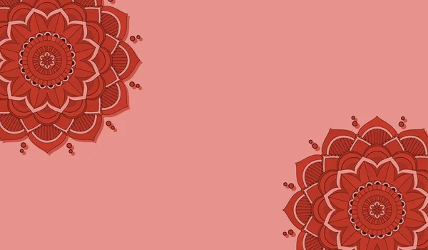 Belle Illustration Fond Mandala Couleur — Image vectorielle