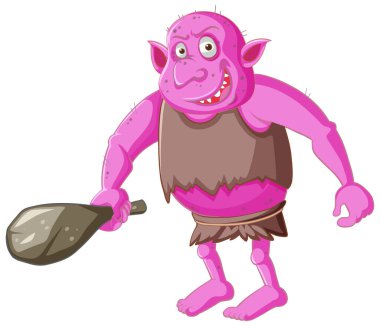Çizgi film karakterinde Pembe Cin ya da Trol avlama aracı
