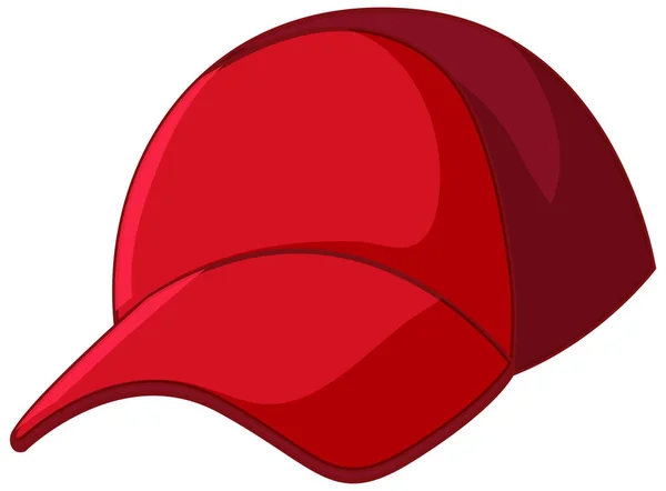 白い背景イラストに隔離された漫画スタイルで赤キャップ — ストックベクタ