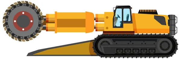 Ilustração Isolada Cabeçalho Estrada Mineração Carvão — Vetor de Stock