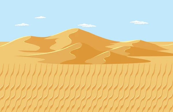 Пустой Пейзаж Пустыни — стоковый вектор