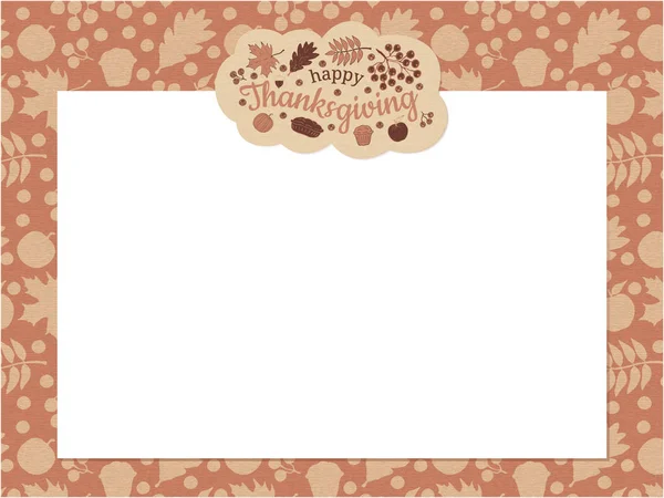 Happy Thanksgiving Template Vector — Stock Vector