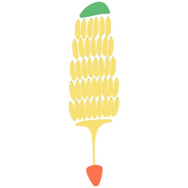 Beyaz arka planda soyut muz demeti. Vektör çizimi.