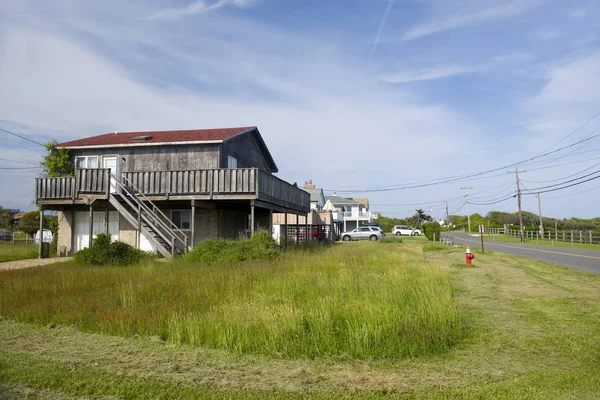 Casas Praia Ditch Plains Road Montauk Hamptons New York — Fotografia de Stock