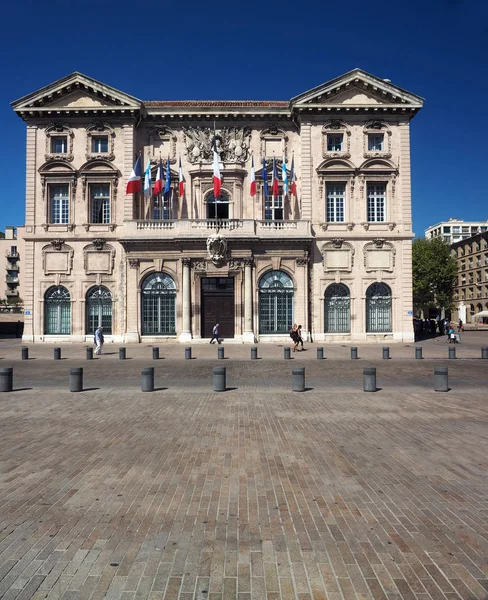 Редакція L'Hotel de Ville Marseille France — стокове фото