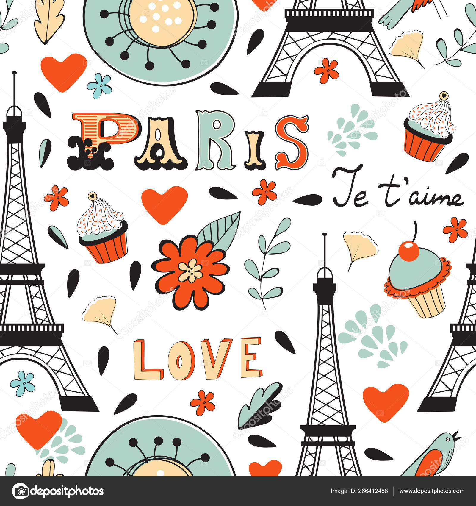 Paris seamless pattern. Eiffel tower, wine glass, baguette and other symbols in one stylish background. Stock Vector Image by ©Japanez #266412488 Paris seamless pattern. Eiffel tower, wine glass, baguette and other symbols in one stylish background. Stock Vector Image by ©Japanez #266412488
