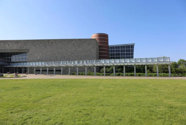 Indianapolis Indiana Eua Maio Indiana State Museum Localizado Lado Eiteljorg — Fotografia de Stock