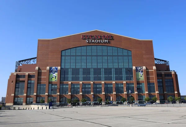 Indianapolis Indiana Usa May Lucas Oil Stadium Home Indianapolis Colts — стоковое фото