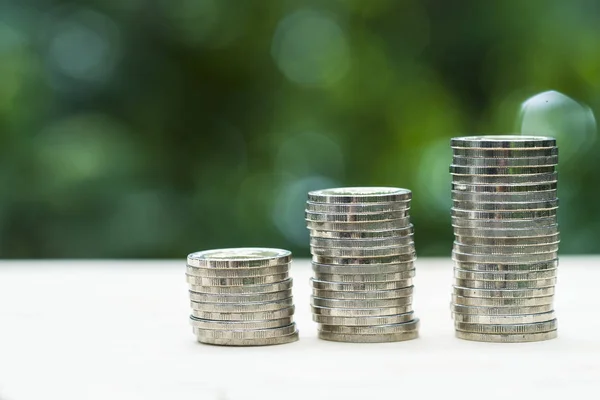 Money Growth Concept Stack Coins — Stock Photo, Image