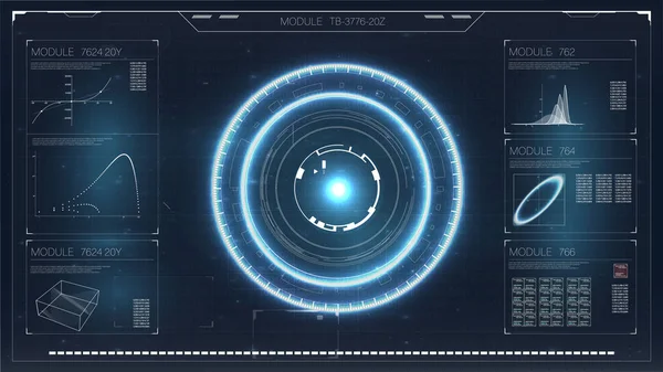 Hud, gran diseño para cualquier propósito. Elemento de interfaz futurista . — Archivo Imágenes Vectoriales